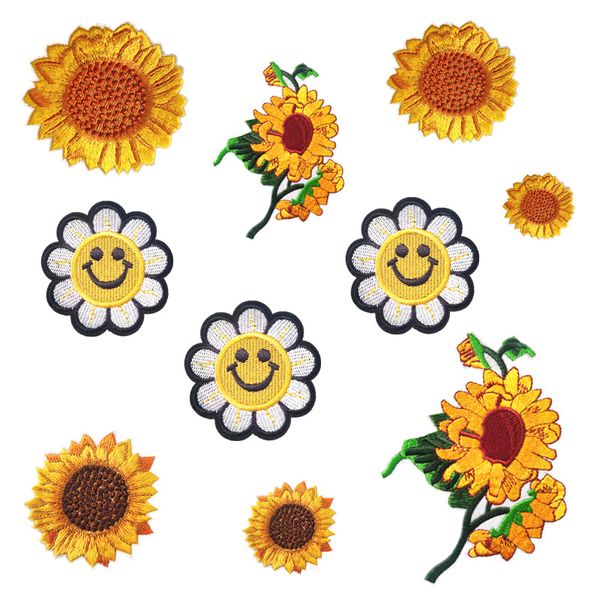 embroidered iron on patches sewing notions delicate sunflowers patch sew on appliques for clothes t-shirt hats jeans diy accessories, Black
embroidered iron on patches sewing notions delicate sunflowers patch sew on appliques for clothes t-shirt hats jeans diy accessories, Black