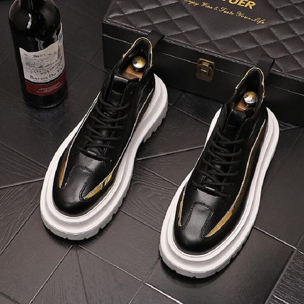 new men luxury fashion boots mixed colors platform casual flats shoes man rock punk loafers sapatos tenis masculino d2a27, Black
new men luxury fashion boots mixed colors platform casual flats shoes man rock punk loafers sapatos tenis masculino d2a27, Black