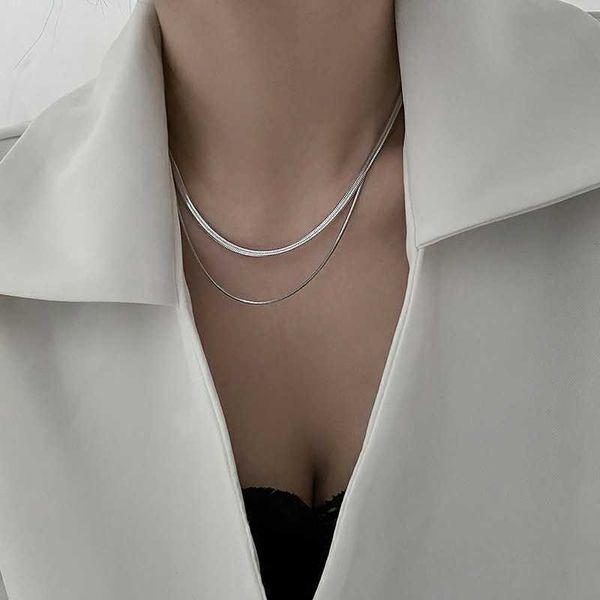 autumn double-layer titanium steel snake bone chain minority non fading gold and silver necklace female senior clavicle chain hip-hop
autumn double-layer titanium steel snake bone chain minority non fading gold and silver necklace female senior clavicle chain hip-hop