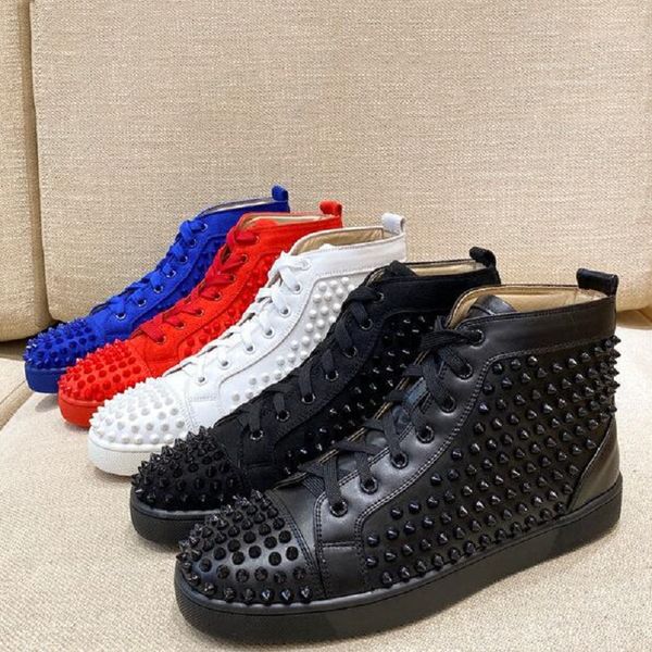 designer luxury men's shoes women's shoes black red leather rivets high-shoes casual shoes sneakers d2a26
designer luxury men's shoes women's shoes black red leather rivets high-shoes casual shoes sneakers d2a26