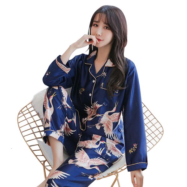 womens sleepwear oversize m5xl long sleeve trousers pyjamas silk satin pajamas sets nightgown suit robe bath gown sleepshirts 230228, Black;red 
womens sleepwear oversize m5xl long sleeve trousers pyjamas silk satin pajamas sets nightgown suit robe bath gown sleepshirts 230228, Black;red