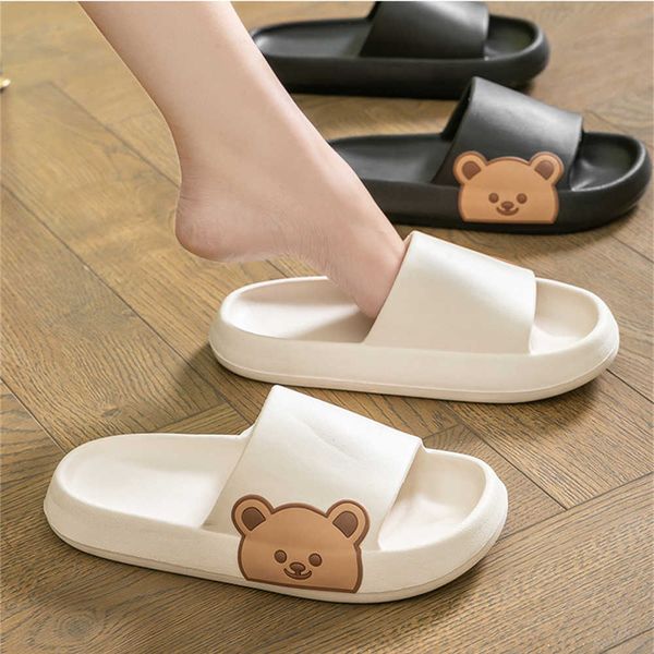 slippers thick platform home bathroom cloud slides men women soft sole eva indoor sandals summer casual fashion non-slip shoes y2302, Black
slippers thick platform home bathroom cloud slides men women soft sole eva indoor sandals summer casual fashion non-slip shoes y2302, Black