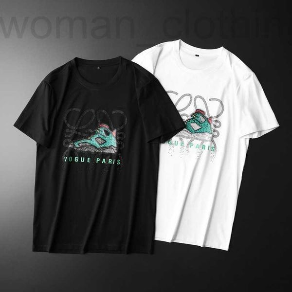 men's t-shirts designer short-sleeved t-shirt round neck embroidery double mercerized cotton half-sleeved bottom shirt large men's, White;black
men's t-shirts designer short-sleeved t-shirt round neck embroidery double mercerized cotton half-sleeved bottom shirt large men's, White;black