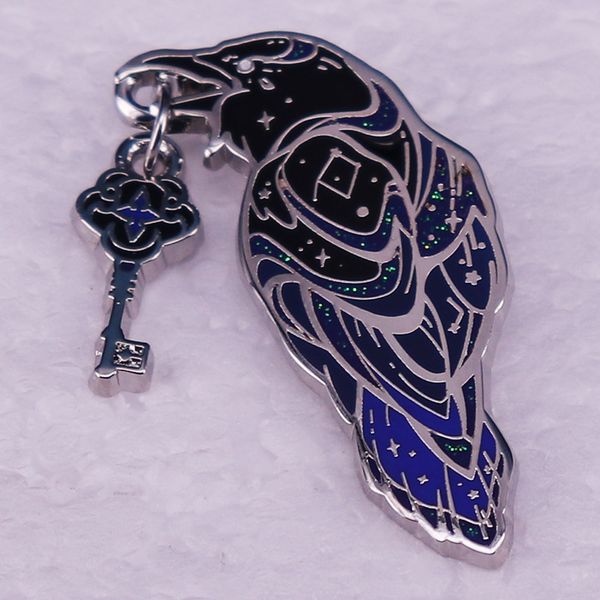 flash crow brooch with key in mouth enamel pin cute anime movies games hard enamel pins collect metal cartoon brooch backpack hat bag collar, Blue
flash crow brooch with key in mouth enamel pin cute anime movies games hard enamel pins collect metal cartoon brooch backpack hat bag collar, Blue
