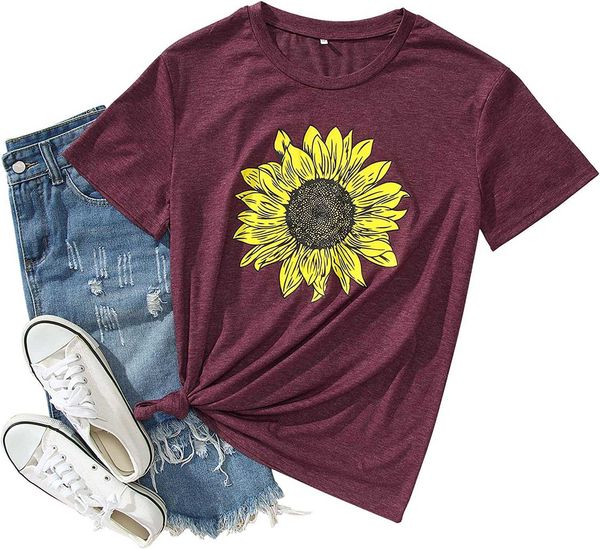 women's summer sunflower t shirt cute flower graphic loose tees crew neck short sleeve casual women cotton blousei5ga, White
women's summer sunflower t shirt cute flower graphic loose tees crew neck short sleeve casual women cotton blousei5ga, White