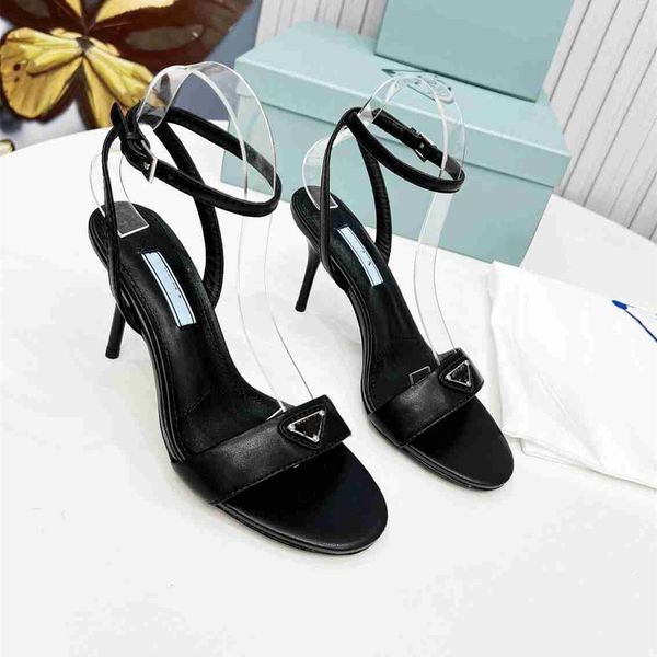 summer romantic & elegant triangle brushed leather sandals prad shoes for women slingback pumps luxury footwear women high heels party weddi, Black
summer romantic & elegant triangle brushed leather sandals prad shoes for women slingback pumps luxury footwear women high heels party weddi, Black