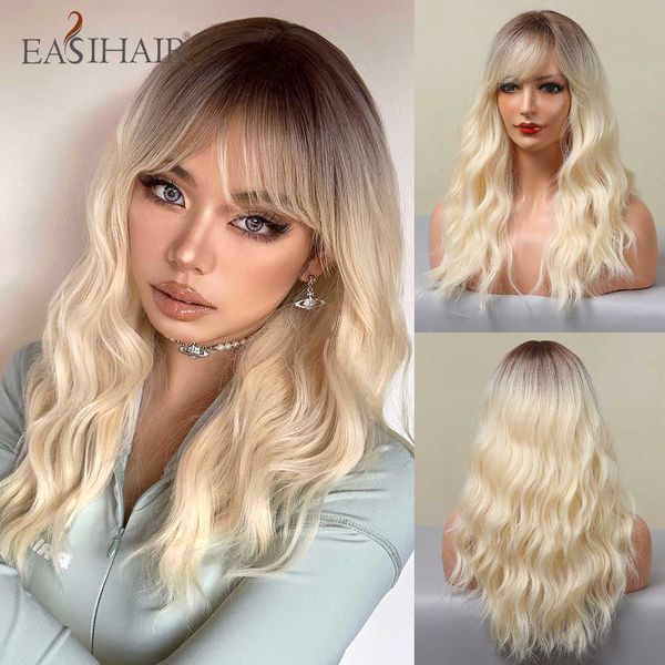 synthetic wigs easihair brown to blonde ombre synthetic wigs for women medium length natural wavy heat resistant light cosplay wig 230227, Black
synthetic wigs easihair brown to blonde ombre synthetic wigs for women medium length natural wavy heat resistant light cosplay wig 230227, Black