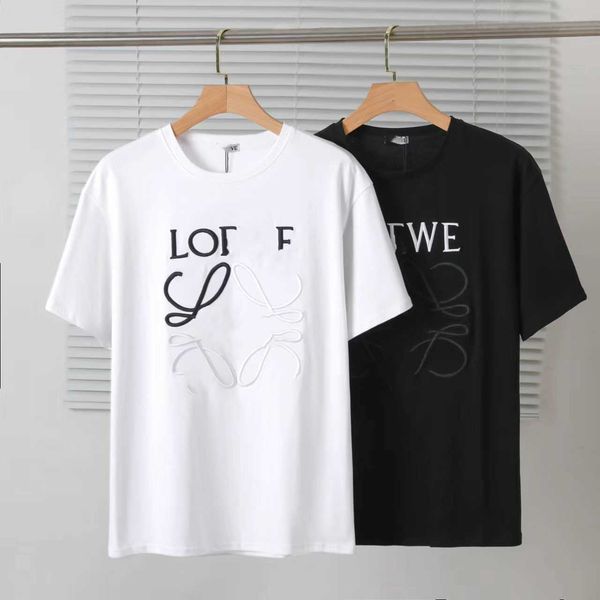 high-version short-sleeved men's and women's summer loose round neck shirt version embroidery color-blocking, White;black
high-version short-sleeved men's and women's summer loose round neck shirt version embroidery color-blocking, White;black
