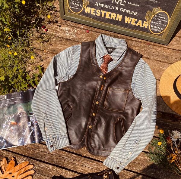 men's vests cidu asian size super quality cow skin waistcoat cowhide leather stylish durable vestmen's, Black;white
men's vests cidu asian size super quality cow skin waistcoat cowhide leather stylish durable vestmen's, Black;white