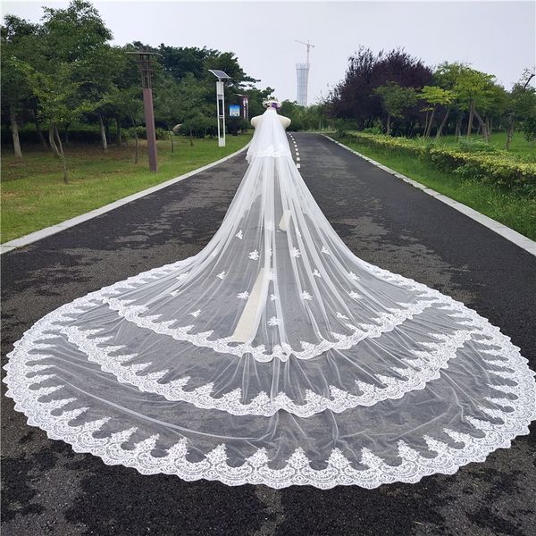 real ps 2 layers sequins lace 5 meters cathedral woodland wedding veils with comb 5m long white ivory 2 t bridal veils, Black
real ps 2 layers sequins lace 5 meters cathedral woodland wedding veils with comb 5m long white ivory 2 t bridal veils, Black