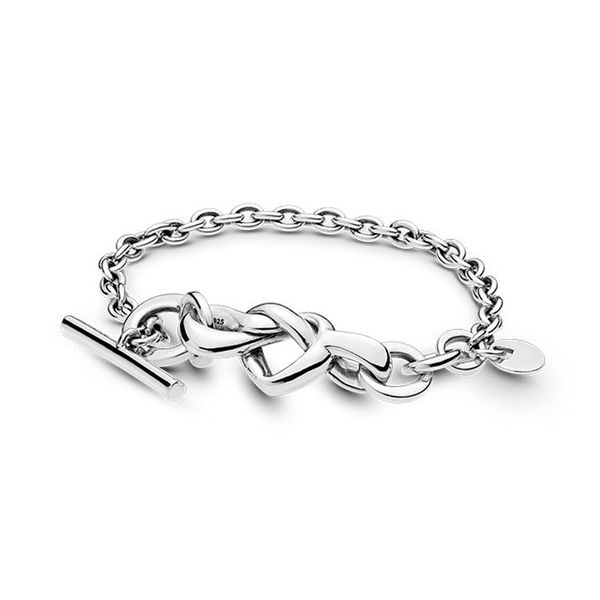 knotted heart t-bar bracelet for pandora real sterling silver hand chain wedding jewelry for women girlfriend gift designer bracelets with o, Golden;silver
knotted heart t-bar bracelet for pandora real sterling silver hand chain wedding jewelry for women girlfriend gift designer bracelets with o, Golden;silver