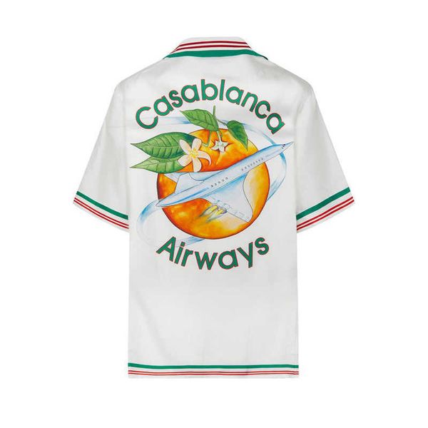 casablanca silk casual shirt men and women white orange print couple twill silk shirt, White;black
casablanca silk casual shirt men and women white orange print couple twill silk shirt, White;black