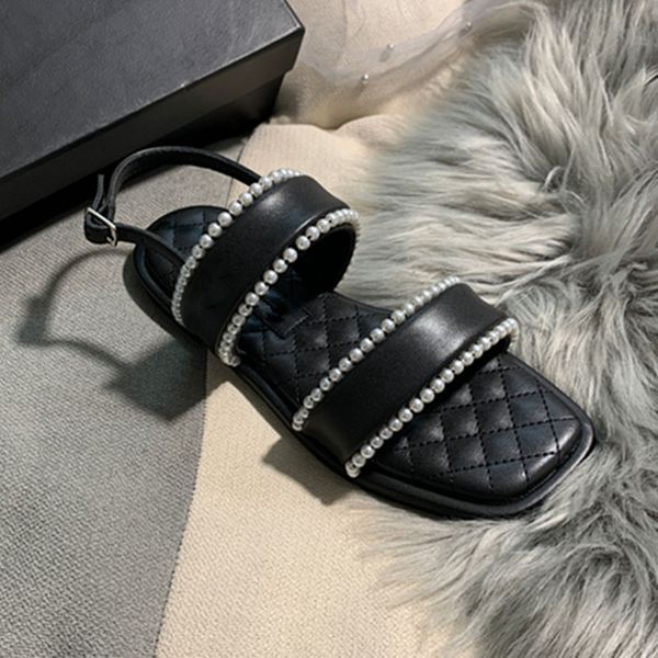 classic black white pearl strap logo sandal slingback slide slip on flat heels mule quilted sole square toe flats sliders women girl casual
classic black white pearl strap logo sandal slingback slide slip on flat heels mule quilted sole square toe flats sliders women girl casual