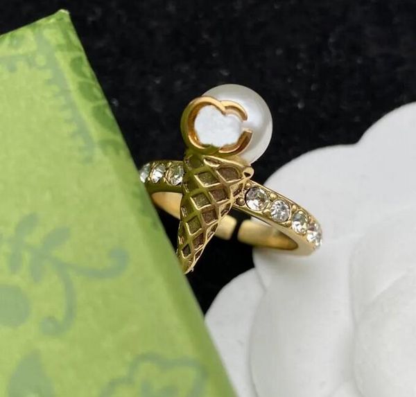fashion ice cream ring ladies retro simple jewelry double letter ring pearl designer open rings bague couple anello, Silver
fashion ice cream ring ladies retro simple jewelry double letter ring pearl designer open rings bague couple anello, Silver