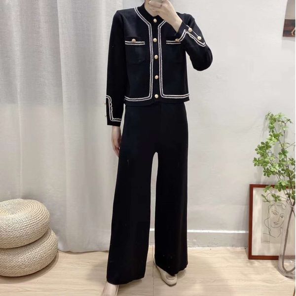 womens two piece pants simple basic knitted single breasted cardiganwide legs pants two piece sets autumn knitting sweater suits 230228, White
womens two piece pants simple basic knitted single breasted cardiganwide legs pants two piece sets autumn knitting sweater suits 230228, White