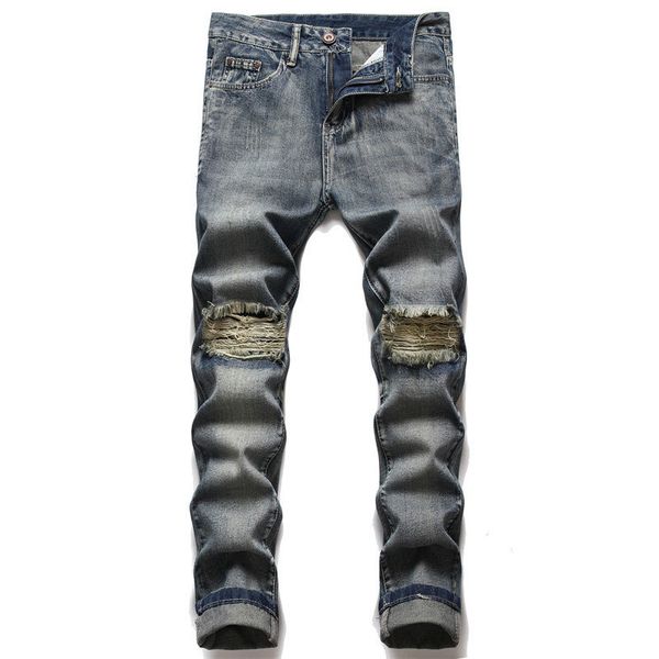 2023 designer stack jeans european purple jean men embroidery quilting ripped for trend brand vintage pant mens fold slim skinny, Blue
2023 designer stack jeans european purple jean men embroidery quilting ripped for trend brand vintage pant mens fold slim skinny, Blue