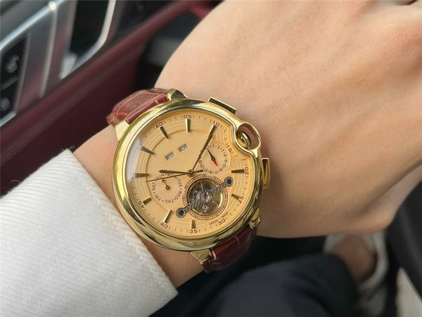 fashion men's watch automatic mechanical 316 stainless steel case real leather strap mineral mirror 46mm man desinger watches with orig
fashion men's watch automatic mechanical 316 stainless steel case real leather strap mineral mirror 46mm man desinger watches with orig