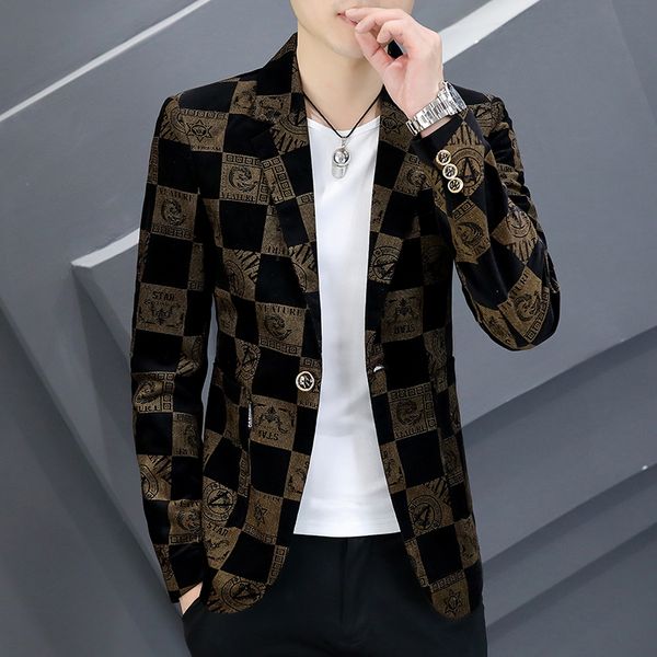 designer luxury vintage print men blazers business casual suit jacket slim social wedding groom blazer masculino streetwear mens, White;black
designer luxury vintage print men blazers business casual suit jacket slim social wedding groom blazer masculino streetwear mens, White;black
