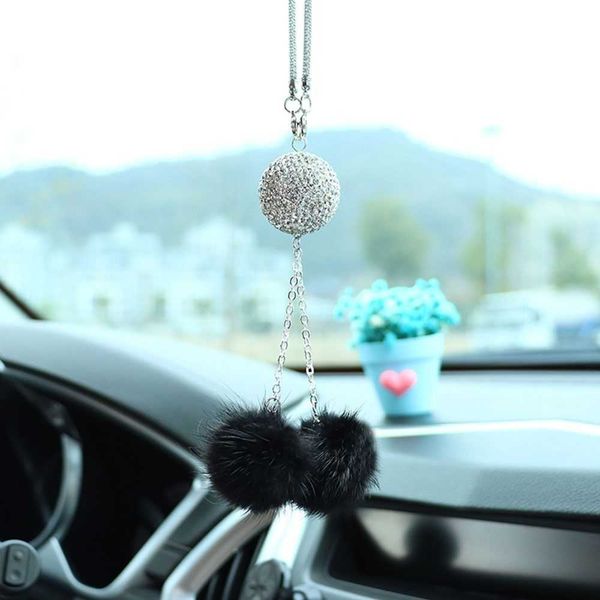 interior s fashion pendant diamond crystal hairball rearview mirror charms car hanging ornaments decoration accessories r230228
interior s fashion pendant diamond crystal hairball rearview mirror charms car hanging ornaments decoration accessories r230228