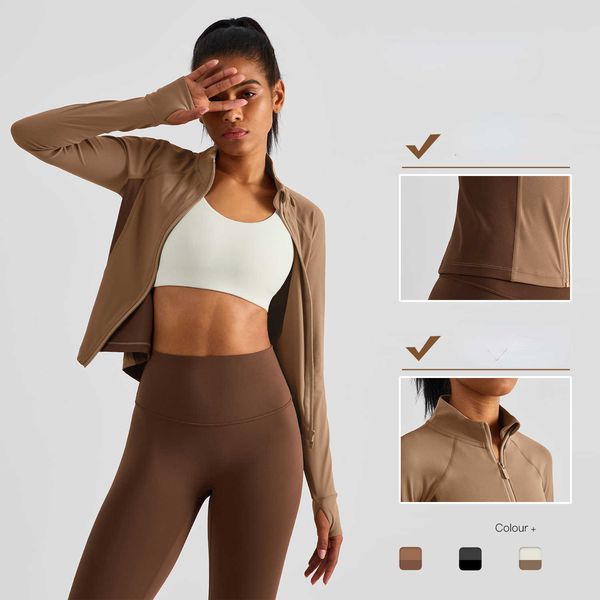 2023 womens jacket designer fashion jacket lulus new color-blocking waist women's non-slip zipper comfortable tight-fitting sports, Black;brown
2023 womens jacket designer fashion jacket lulus new color-blocking waist women's non-slip zipper comfortable tight-fitting sports, Black;brown