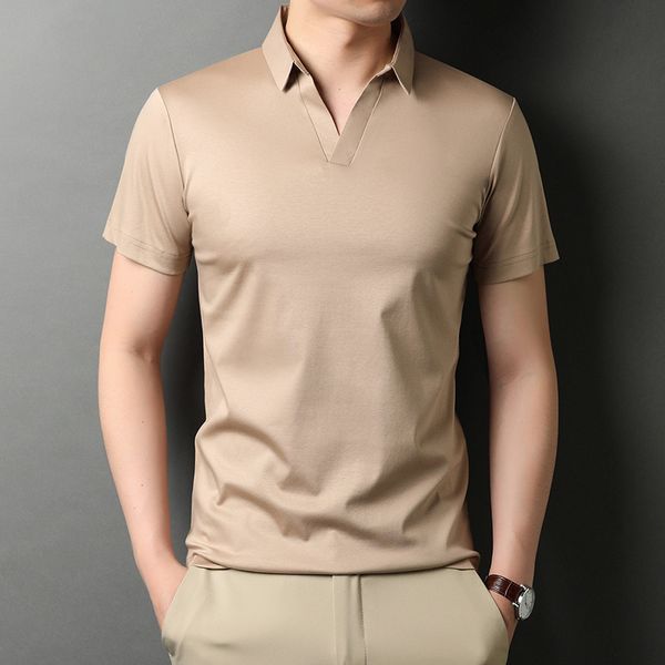 men's polos mlshp mercerized cotton polo shirt men short sleeve turn down collar solid color thin casual men's 4xl 230228, White;black
men's polos mlshp mercerized cotton polo shirt men short sleeve turn down collar solid color thin casual men's 4xl 230228, White;black