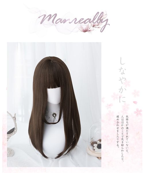 long straight hair face closing sideburns style wig lolita girl daily lolita fashion soft sister, Black
long straight hair face closing sideburns style wig lolita girl daily lolita fashion soft sister, Black