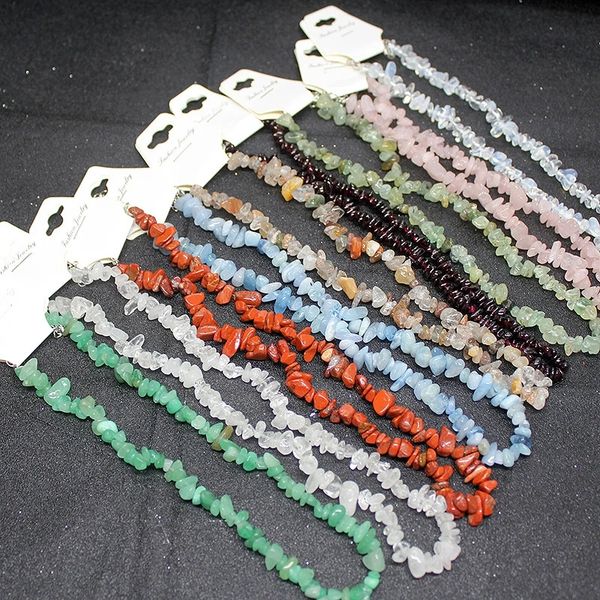 natural raw stone necklaces irregular crystal chip amethyst fluorite rose quartz beads necklace for women jewelry, Silver
natural raw stone necklaces irregular crystal chip amethyst fluorite rose quartz beads necklace for women jewelry, Silver