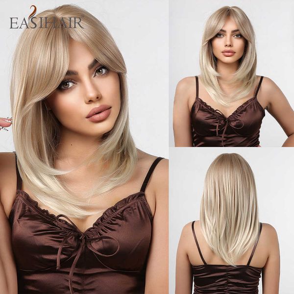 synthetic wigs easihair medium length synthetic wigs for women layered blonde with bangs cosplay shoulder heat resistant wig 230227, Black
synthetic wigs easihair medium length synthetic wigs for women layered blonde with bangs cosplay shoulder heat resistant wig 230227, Black