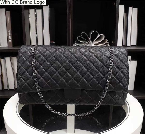 luxury cc shoulder bags 46cm large capacity ladies flap designer bags quality caviar classic handbags women shoulder bag golden/silver metal
luxury cc shoulder bags 46cm large capacity ladies flap designer bags quality caviar classic handbags women shoulder bag golden/silver metal