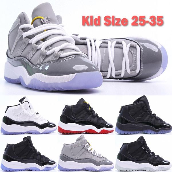 classic 11 11s high kids basketball shoes jumpmans designer baby trainers jubilee 25th anniversary cool grey children sneakers size 25-35, Black
classic 11 11s high kids basketball shoes jumpmans designer baby trainers jubilee 25th anniversary cool grey children sneakers size 25-35, Black