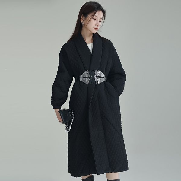 women's wool blends 2023spring clothes yamamoto dark design sense ling cotton coat back slit button long wome 230227, Black
women's wool blends 2023spring clothes yamamoto dark design sense ling cotton coat back slit button long wome 230227, Black