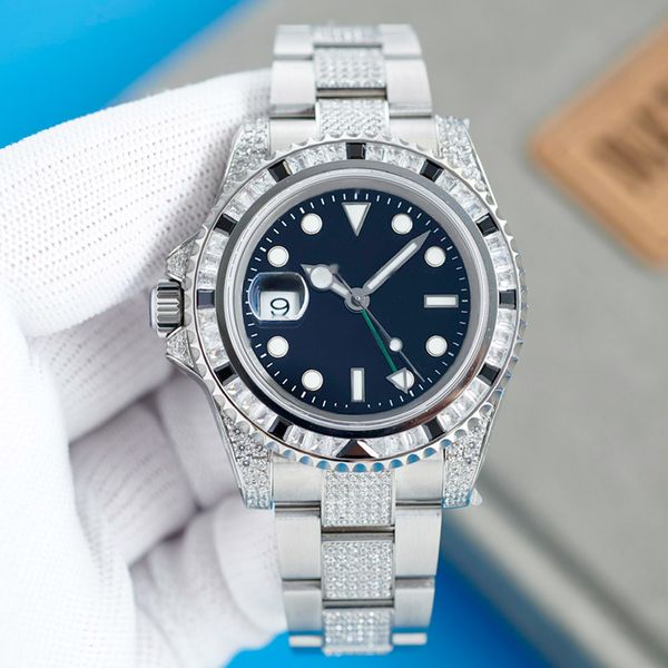 luxury diamond watch roles mens automatic mechanical 2836 movement watches waterproof 40mm with diamond-studded steel sapphire women montre, Slivery;golden
luxury diamond watch roles mens automatic mechanical 2836 movement watches waterproof 40mm with diamond-studded steel sapphire women montre, Slivery;golden
