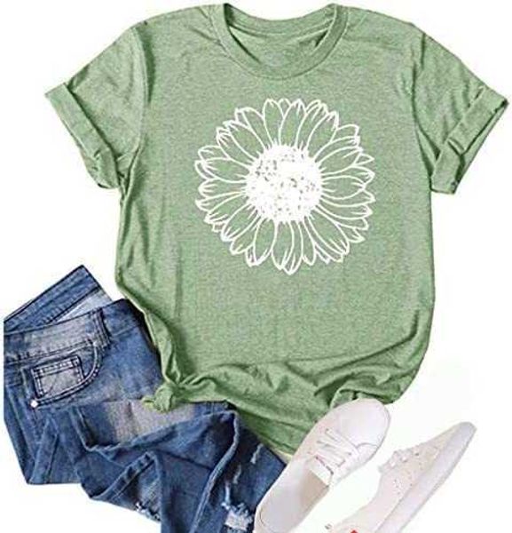 women's summer sunflower t shirt cute flower graphic loose tees crew neck short sleeve casual women cotton blouseimdf, White
women's summer sunflower t shirt cute flower graphic loose tees crew neck short sleeve casual women cotton blouseimdf, White