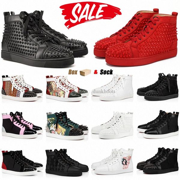 designer men women luxury shoes genuine leather sneakers studded shoe for black white spikes casual rivet sneaker 36-46
designer men women luxury shoes genuine leather sneakers studded shoe for black white spikes casual rivet sneaker 36-46
