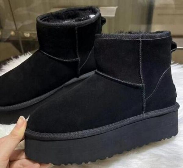 women's fashion cotton boots classic designer chestnut fluffy fur booties genuine suede leather s5854 boots, Black 
women's fashion cotton boots classic designer chestnut fluffy fur booties genuine suede leather s5854 boots, Black