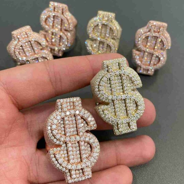 designer jewelry pave setting men dollar sign hip hop style buss down moissanite diamond rings with gra certificate, Silver
designer jewelry pave setting men dollar sign hip hop style buss down moissanite diamond rings with gra certificate, Silver