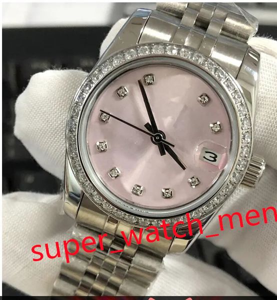 womens watch 31mm gold stainless steel watchs 2813 movement diamond bezel automatic machine luminous lady ladies wristwatches 7 style, Slivery;brown
womens watch 31mm gold stainless steel watchs 2813 movement diamond bezel automatic machine luminous lady ladies wristwatches 7 style, Slivery;brown