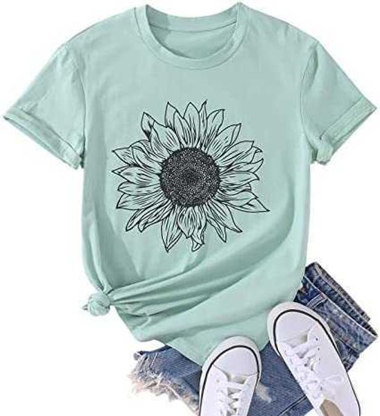 women's summer sunflower t shirt cute flower graphic loose tees crew neck short sleeve casual women cotton blousetd27, White
women's summer sunflower t shirt cute flower graphic loose tees crew neck short sleeve casual women cotton blousetd27, White