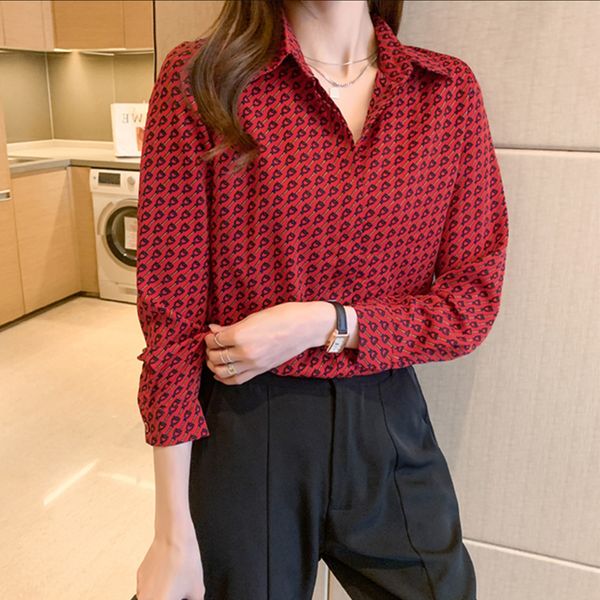 women's blouses shirts elegant printing ladies shirts women blouses spring summer long sleeve turn-down collar female mujer blusas 230, White
women's blouses shirts elegant printing ladies shirts women blouses spring summer long sleeve turn-down collar female mujer blusas 230, White