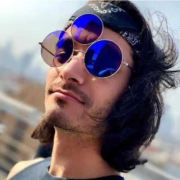2023 new funny sunglasses hip-hop street p punk trendy sunglasses three-circle glasses with box, Black
2023 new funny sunglasses hip-hop street p punk trendy sunglasses three-circle glasses with box, Black