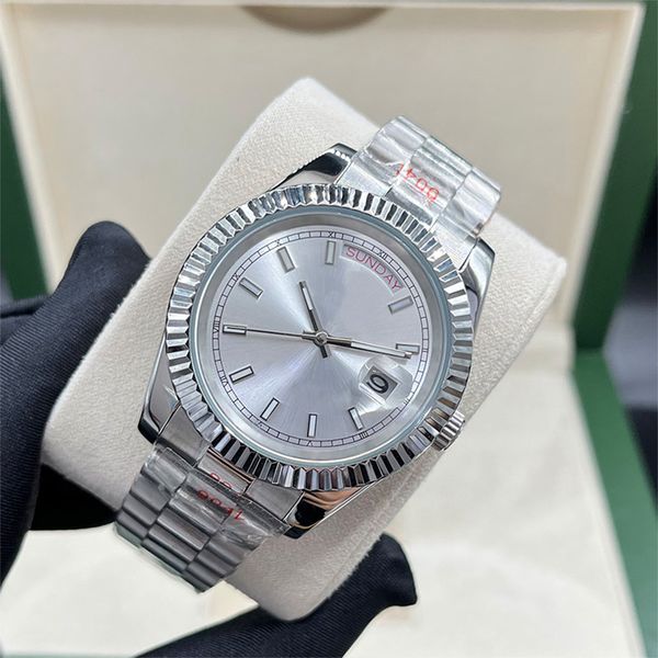 men's watches 41/36/31/28mm calendar/date automatic watch luminous sapphire waterproof wristwatches luxury, Slivery;brown
men's watches 41/36/31/28mm calendar/date automatic watch luminous sapphire waterproof wristwatches luxury, Slivery;brown