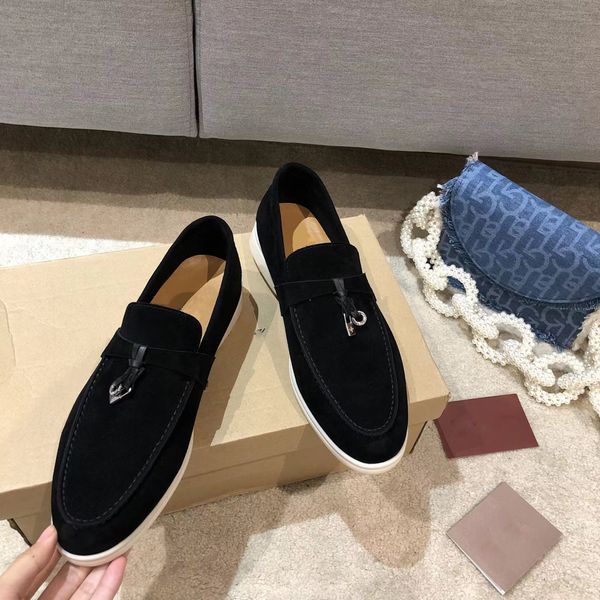 23classic womens dress shoes cashmere loafers designers buckle round toes flat heel leisure comfort four seasons women shoe, Black
23classic womens dress shoes cashmere loafers designers buckle round toes flat heel leisure comfort four seasons women shoe, Black