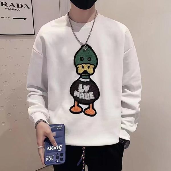 n5226 spring man sweatshirt fashion duck embroidery mens hoodie jumper black designer hoodies streetwear pullover men's clothing
n5226 spring man sweatshirt fashion duck embroidery mens hoodie jumper black designer hoodies streetwear pullover men's clothing
