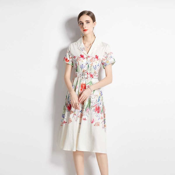 casual dresses summer suit collar temperament celebrity waist print chiffon dresses women short sleeve sweet pleated fairy skirt, Black;gray
casual dresses summer suit collar temperament celebrity waist print chiffon dresses women short sleeve sweet pleated fairy skirt, Black;gray