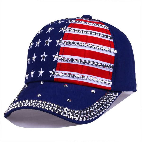 ball caps bling rhinestone stripe stars american flag baseball cap snap back hats for men women navy red black l230228, Blue;gray
ball caps bling rhinestone stripe stars american flag baseball cap snap back hats for men women navy red black l230228, Blue;gray