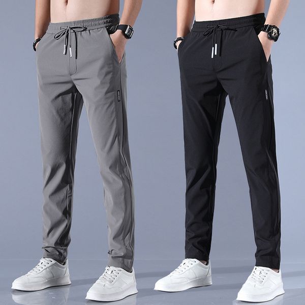 men's pants casual trousers men summer autumn air-conditioning pants loose thin quick-drying sports elastic waist drawstring asian size, Black
men's pants casual trousers men summer autumn air-conditioning pants loose thin quick-drying sports elastic waist drawstring asian size, Black