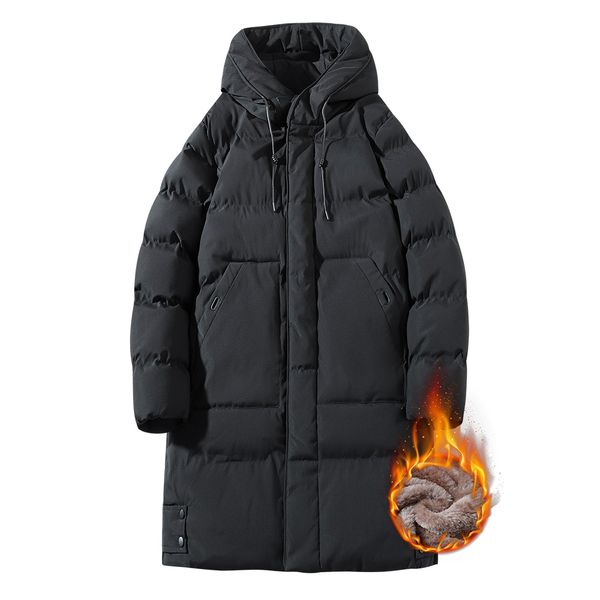 winter men long parka warm jacket male fleece liner hooded windbreaker coat thick cotton padded thermal parkas plus size top, Tan;black
winter men long parka warm jacket male fleece liner hooded windbreaker coat thick cotton padded thermal parkas plus size top, Tan;black