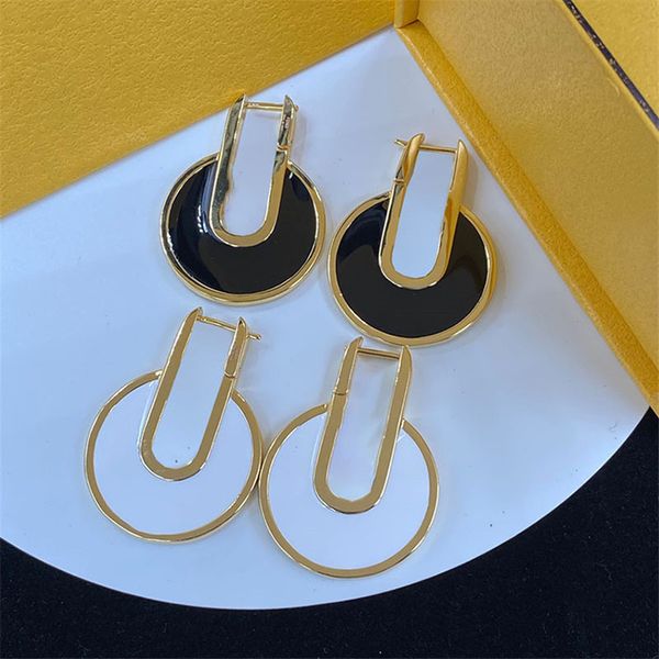 large round letter combination earrings women gold charm with little hollow lady honorable generous jewelry with box, Golden
large round letter combination earrings women gold charm with little hollow lady honorable generous jewelry with box, Golden