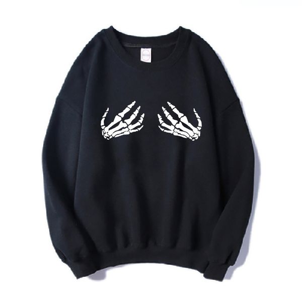 women's hoodies sweatshirts grunge goth hoodie streetwear men's fall winter y2k skeleton hand print hip hop crew neck sweatshirt 2, Black
women's hoodies sweatshirts grunge goth hoodie streetwear men's fall winter y2k skeleton hand print hip hop crew neck sweatshirt 2, Black