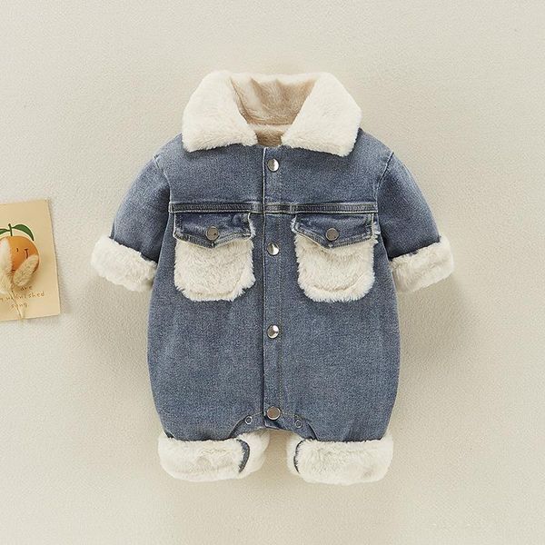 jumpsuits kids baby boys romper winter born girls denim plush bodysuit warm toddler jumpsuits outfits infant clothing tz403 230228, Blue
jumpsuits kids baby boys romper winter born girls denim plush bodysuit warm toddler jumpsuits outfits infant clothing tz403 230228, Blue